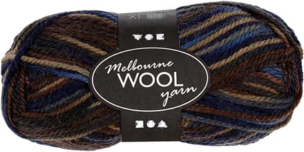 Melbourne wolgaren, L: 92 M, bruin harmonie, 50 gr/ 1 bol