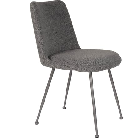 Housecraft Living Fijs Eetkamerstoelen Grijs - Set van 2