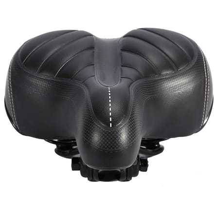 Selle de vélo de route et de montagne confortable et large avec rembourrage souple gray