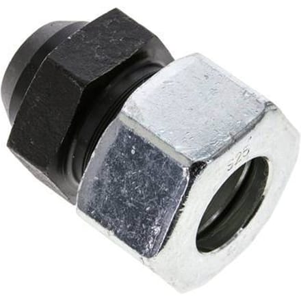 25S & 31mm Gefosfateerd Stalen Rechte Snijringkoppeling Lasverbinding 400bar ISO 8434-1