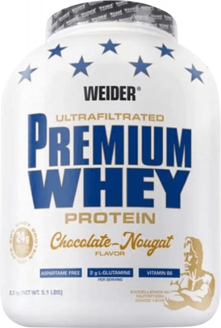 Weider Premium Whey (2300g) Chocolate-Nougat - Eiwitten - Wei-eiwit Mix