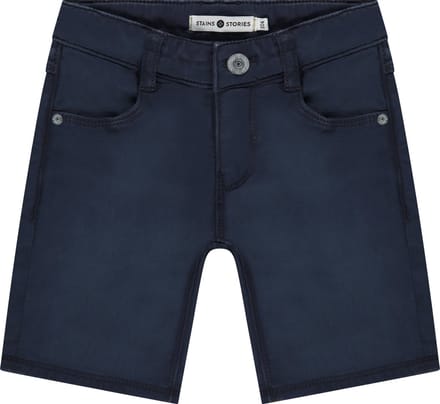 Stains and Stories boys short Jongens Broek - dark royal - Maat 98