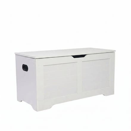 Monza Home Opbergbox Wit – Opbergkist & Schoenenbank – 100×40×46cm