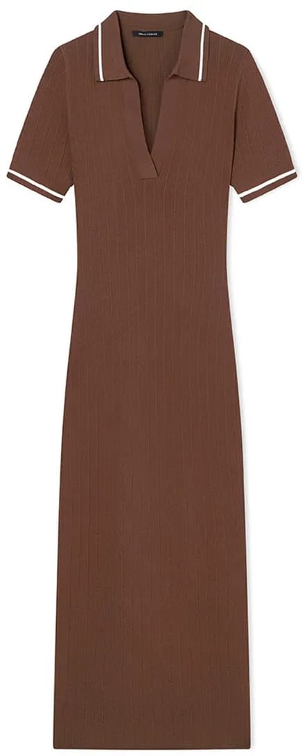 Armani Exchange Xw002244_af10352 Korte Mouw Jurk Bruin S Vrouw