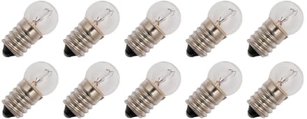 Signaallamp E14 60V 3W - 50 mAh - 10 stuks - G18 Gloeilamp Ø18mm - 35mm - 2500K - Dimbaar