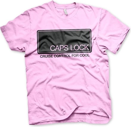 Hybris CAPS LOCK Cruise Control For Cool T-shirt roze