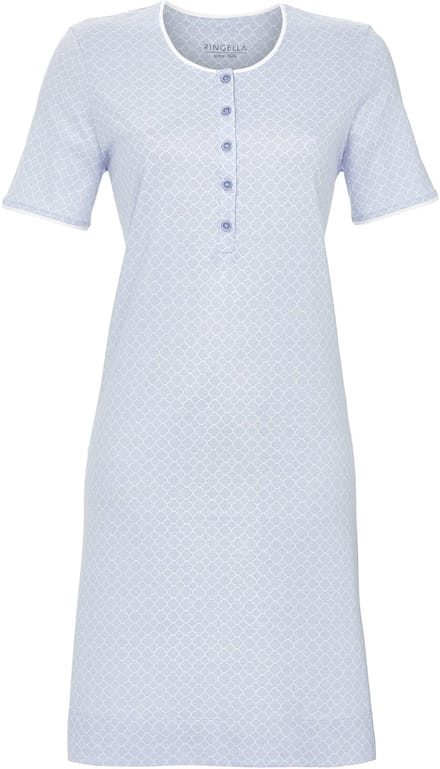 Minimalistisch blauw nachthemd Ringella - Blauw - Maat - 42