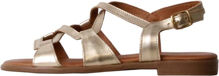 Alénoa platte leren sandalen