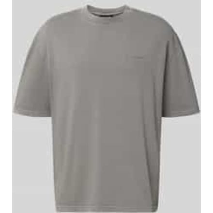 Oversized T-shirt met labelstitching