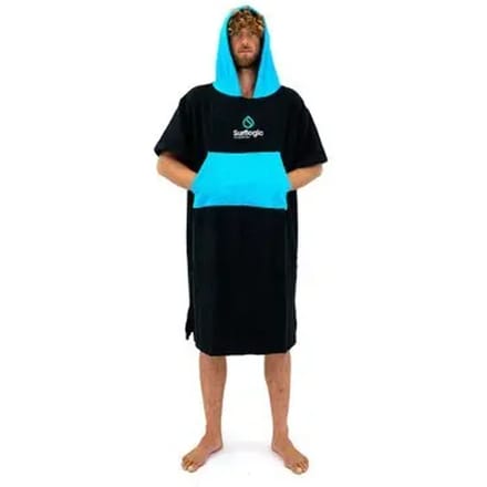 Surflogic Logo Poncho Zwart