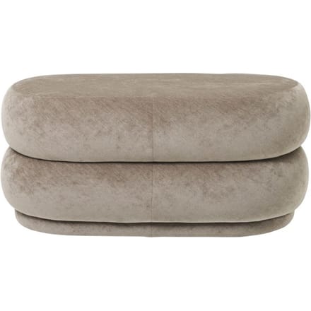 Ferm Living Poef rond - beige - medium