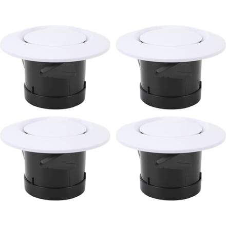 4 STUKS 68mm Verstelbare Dakrand Ventilatieafdekking Verstelbare ABS Ronde Plafond Diffuser voor RVs Campers Aanhangwagens Boten