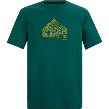 Heren Fingal T-shirt met korte mouwen en gemêleerde print