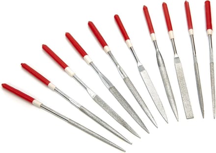 HBM 10-delige Diamant Vijlenset 4 x 160 mm