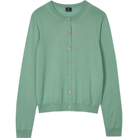 Paul Smith Knitted Cardigan Button Thru Petrol Blue Größe: M | Cardigans Outlet | Damen | Blau