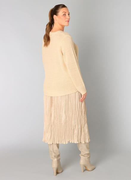 YESTA Veron Tops - Beige - maat X-0(44)