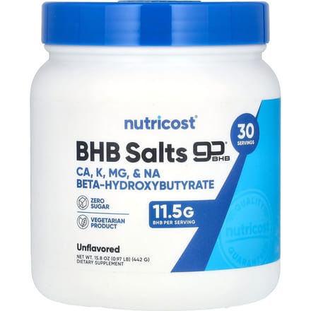 Bhb Zout, Gobhb®, Ongezoet, 442G (0.97lb)