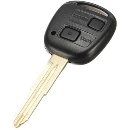 Coque Télécommande Plip Bouton pr TOYOTA Yaris Celica Colorado + pad + 2 switchs black