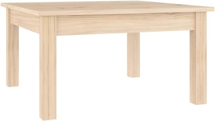 Massief Houten Salontafel Vierkant - 55x55x30 cm - Sterk & Stijlvol