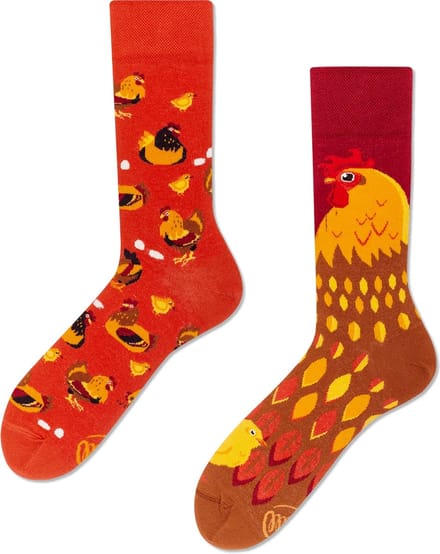 Many Mornings unisex sokken - Golden Eggs - Unisex - Maat: 43 - 46