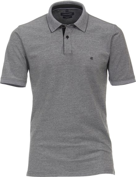 CASA MODA comfort fit heren polo - grijs