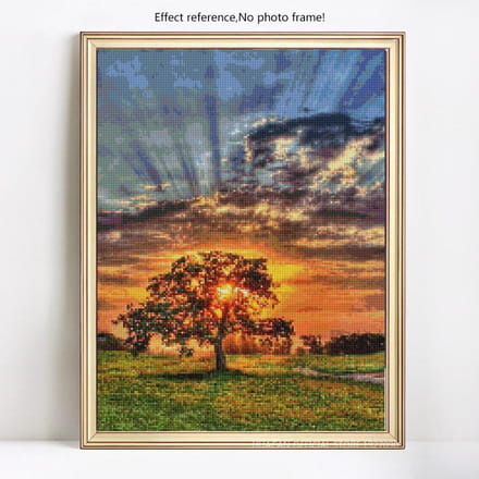 Peintures Diamant Rondes Complètes Paysage Broderie Diamant 5d Mosaïque Diamant Image 20X30 gray