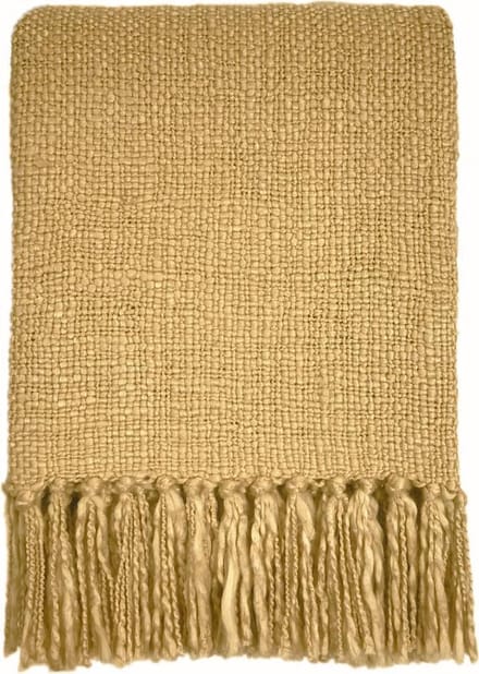 Vintage yellow throw