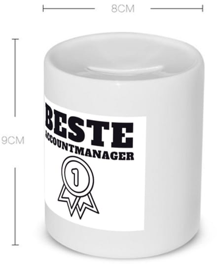 Akyol - beste accountmanager Spaarpot - Beste accountmanager - collega - welkom - afscheid - 350 ML inhoud