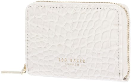 Ted Baker portemonnee Varlee Croc Effect Small Zip Around Wallet Ivory crème