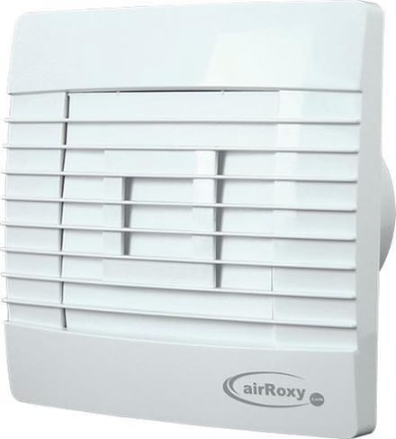 Badkamerventilator met Automatische Sluitklep Vochtsensor en Timer 150 mm wit - Prestige 150ZGHS