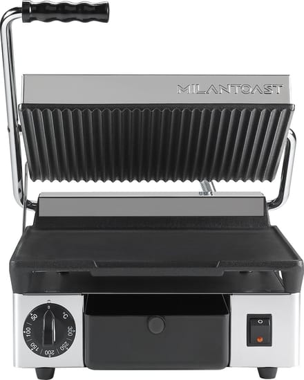 Milan Toast Contactgrill medium glad/geribd - 310x380x170mm