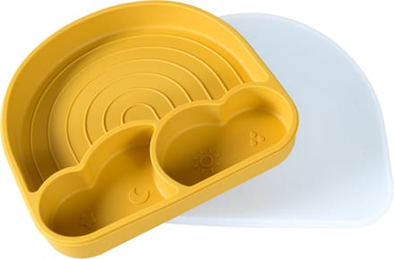 Sproudsy Kinderbord Clouds – Zuignap – Kinderservies - Baby – Mango