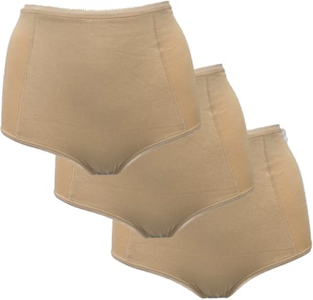 My Basic by After Eden Full brief cotton 3pack Dames onderbroek - Powder - Maat M