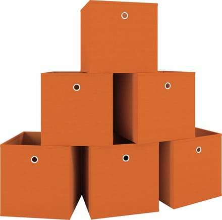 Set van 6 vouwdozen vouwdoos stoffen doos vouwdozen plank doos opbergdozen