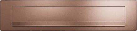 Briefplaat - Brons Kleur - RVS - GPF - Brons Kleur RVS - GPF - Bronze blend 340x77 mm - GPF9830.A2
