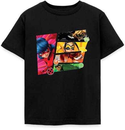 Miraculous Superhelden Ladybug Chat Noir Vesperia T-Shirt Kinderen