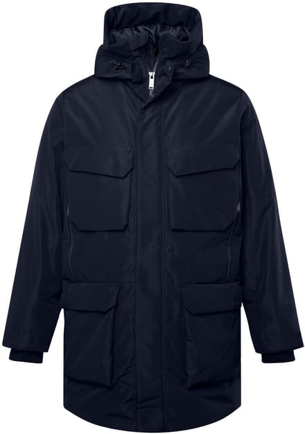JP 1880 - Heren - Parka capuchon veel zakken - Navy blauw - Maat L
