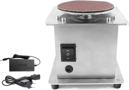 Mini Schuurmachine - Polijstmachine Tafelmodel - Meubels Bewerken - Borstelloze Technologie - 4 Inch Schijven - Grijs