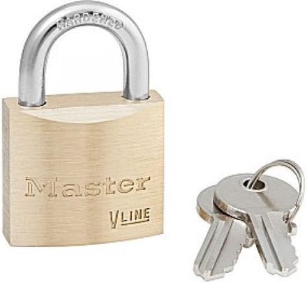 MasterLock Gelijksluitend messing hangslot 30mm 4130KA243