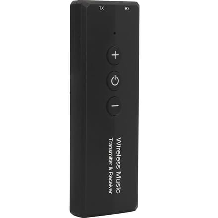 Émetteur Récepteur pour Bluetooth 5.0 Fonction 3 en 1 Batterie Lithium ICR10440 Intégrée black
