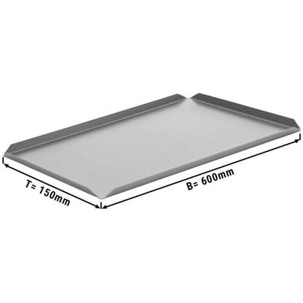 GGM Gastro (5 stuks) Vitrineplateau - Aluminium - 600x150x10mm - rechthoekig - zilver zilver