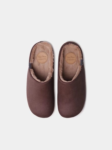 Herenslippers met open tenen van textiel | NOTI-BD
