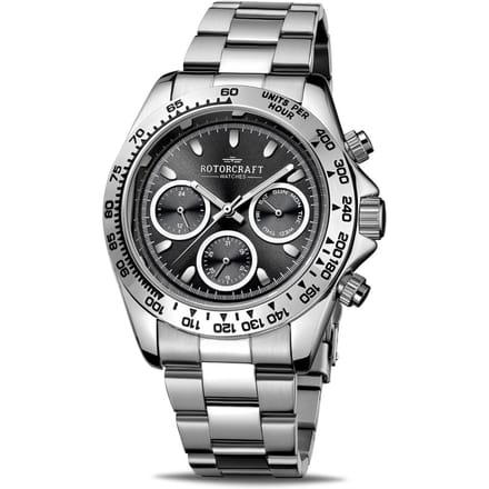 Rotorcraft - Heren Horloge Cargo - Zilver