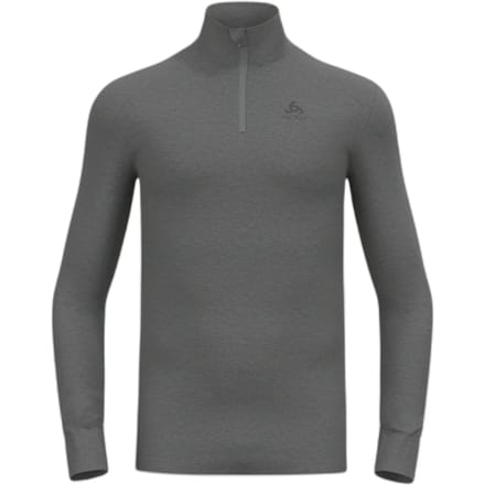 ODLO Active Warm Col 1/2 zip Thermoshirt Heren - Grijs Melange - Maat S