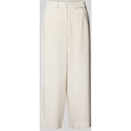 Wide leg stoffen broek met streepmotief, model 'CAARUNUS'