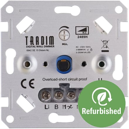 Tradim 2489H-R – 500W LED Muurdimmer (Refurbished)