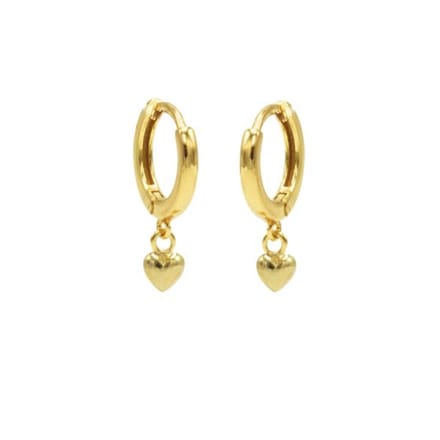 Karma hinged hoops symbool heart 2 gold M2308HIN