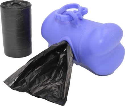 Hondenpoepzakjes houder + 2 rolletjes zakjes
