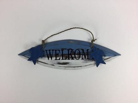 Surfplank 11x36 cm Welkom