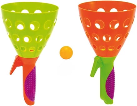 Bekerspel Set - Vangspel Balspel - Reactie Training - Hand Oog Coördinatie - 25 x 13 x 13 cm - Meerkleurig